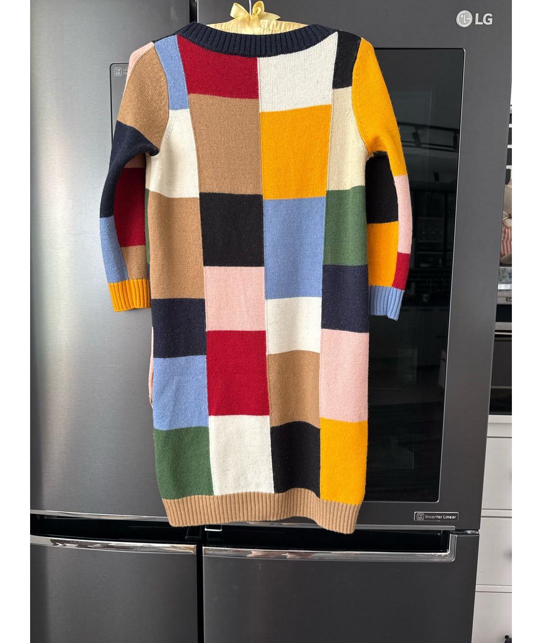 LOVE MOSCHINO Мульти шерстяное повседневное платье, фото 2