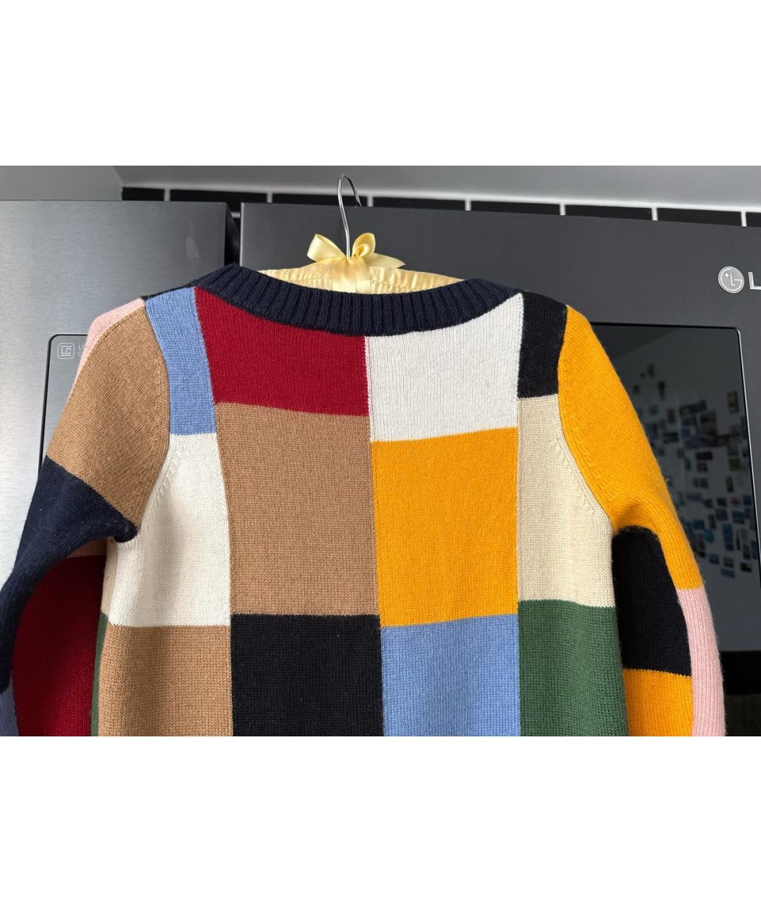 LOVE MOSCHINO Мульти шерстяное повседневное платье, фото 3