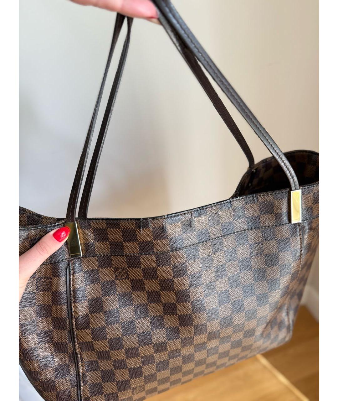 LOUIS VUITTON Коричневая сумка тоут, фото 4