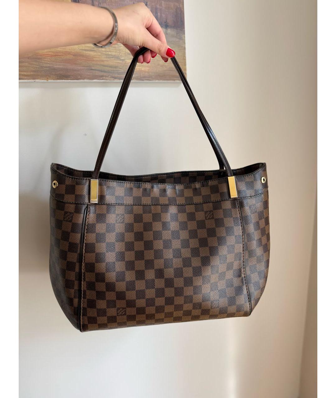 LOUIS VUITTON Коричневая сумка тоут, фото 5