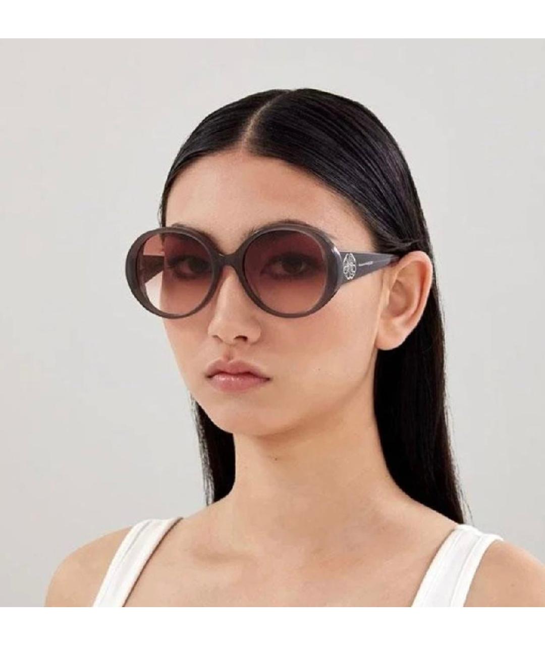 ALEXANDER MCQUEEN Серые солнцезащитные очки, фото 4