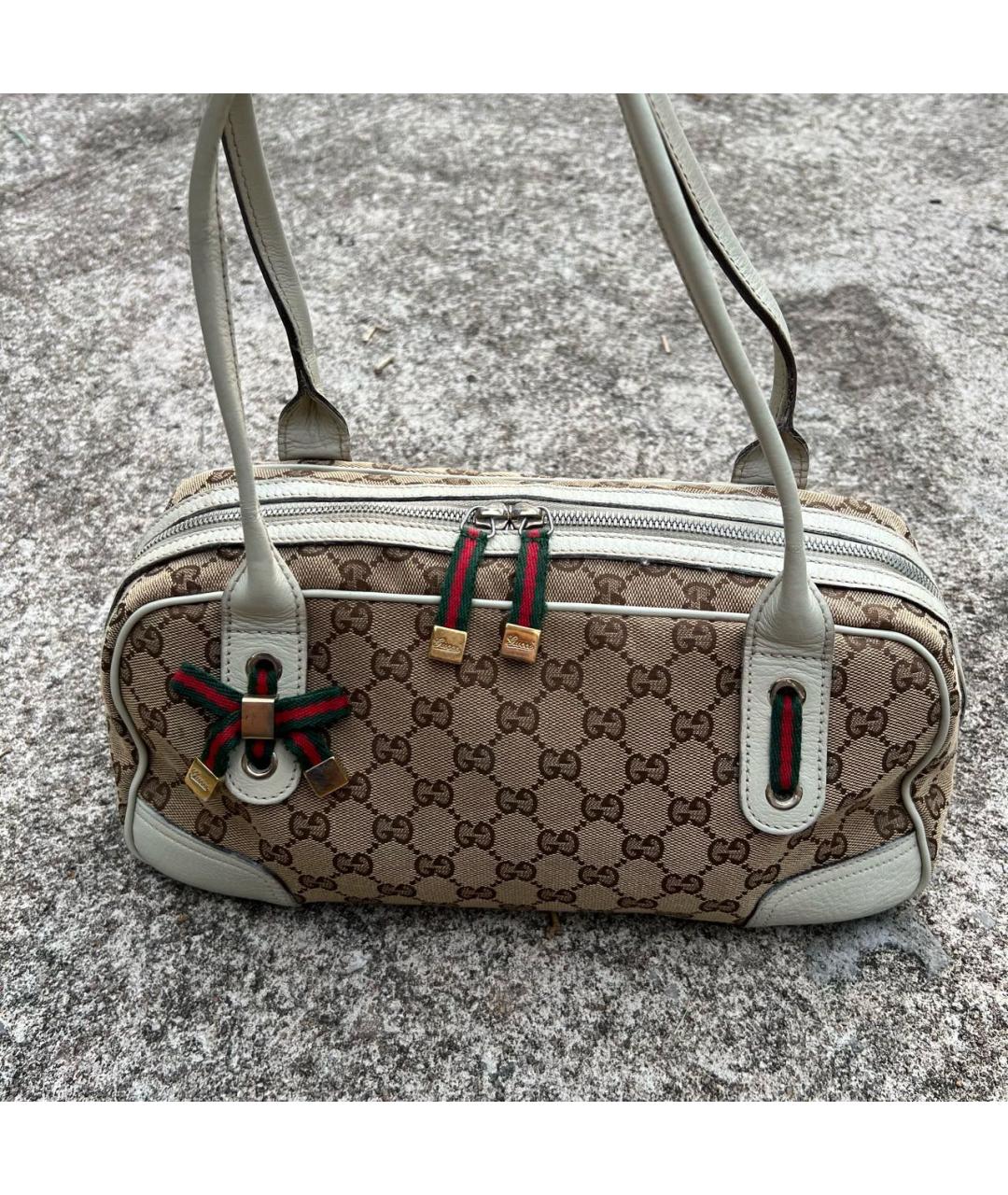 GUCCI Бежевая сумка с короткими ручками, фото 2