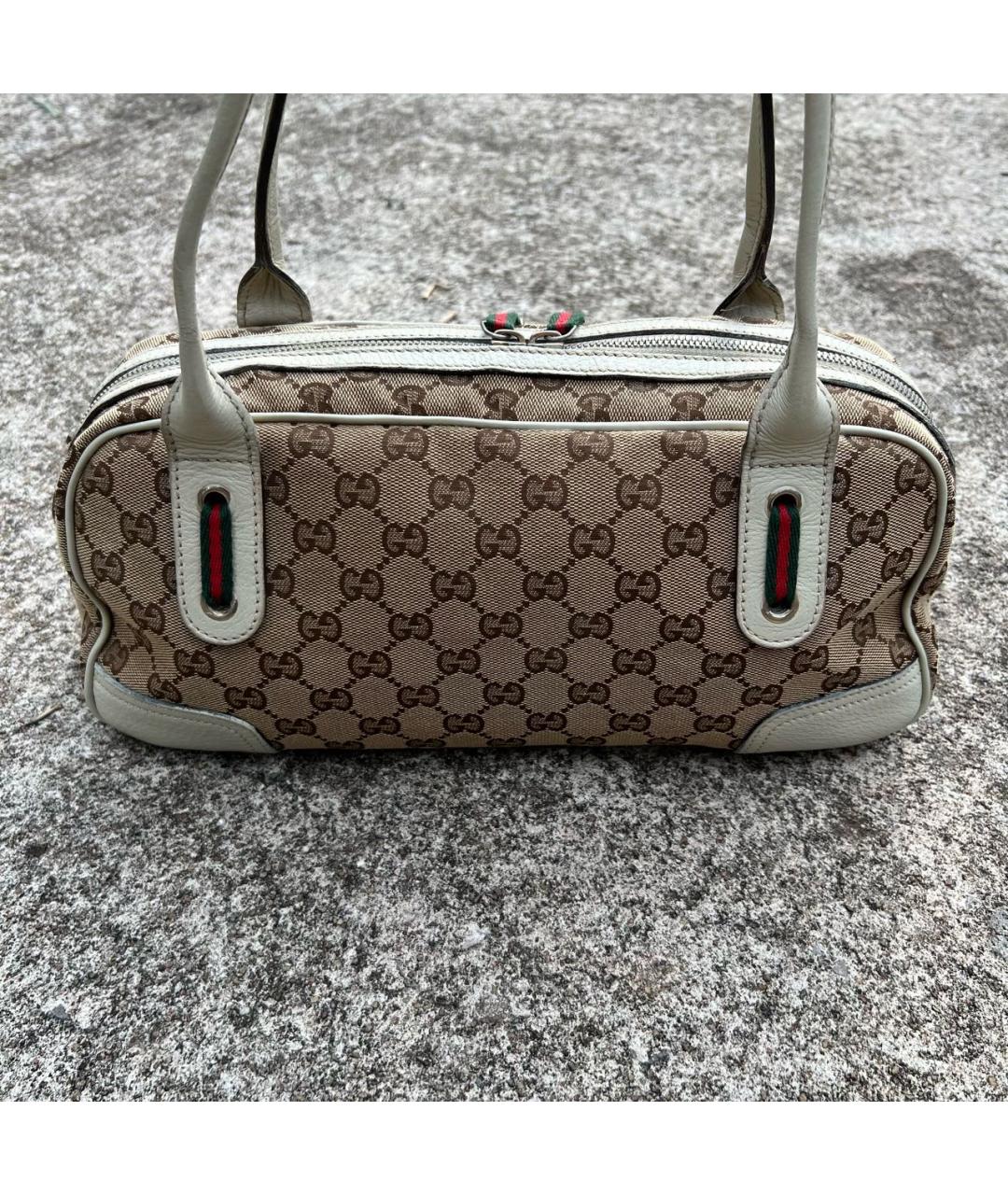GUCCI Бежевая сумка с короткими ручками, фото 6