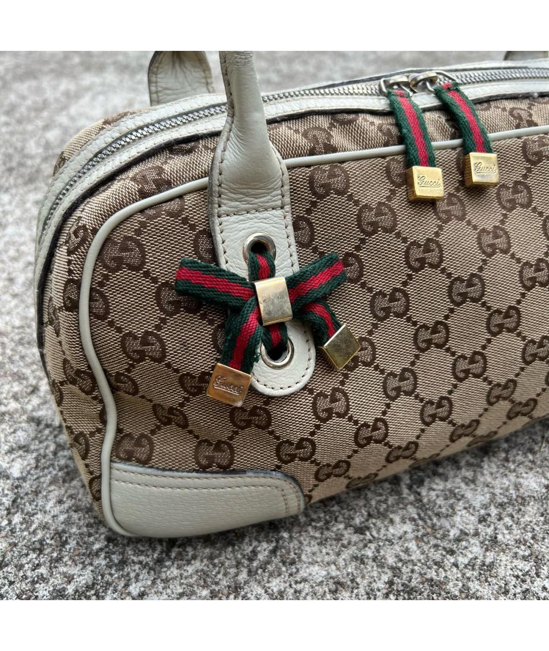 GUCCI Бежевая сумка с короткими ручками, фото 3