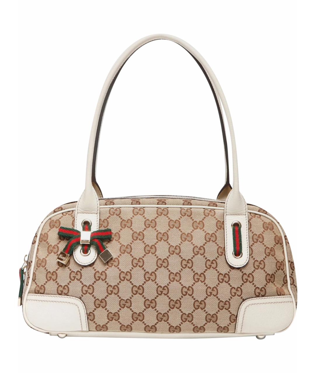 GUCCI Бежевая сумка с короткими ручками, фото 1