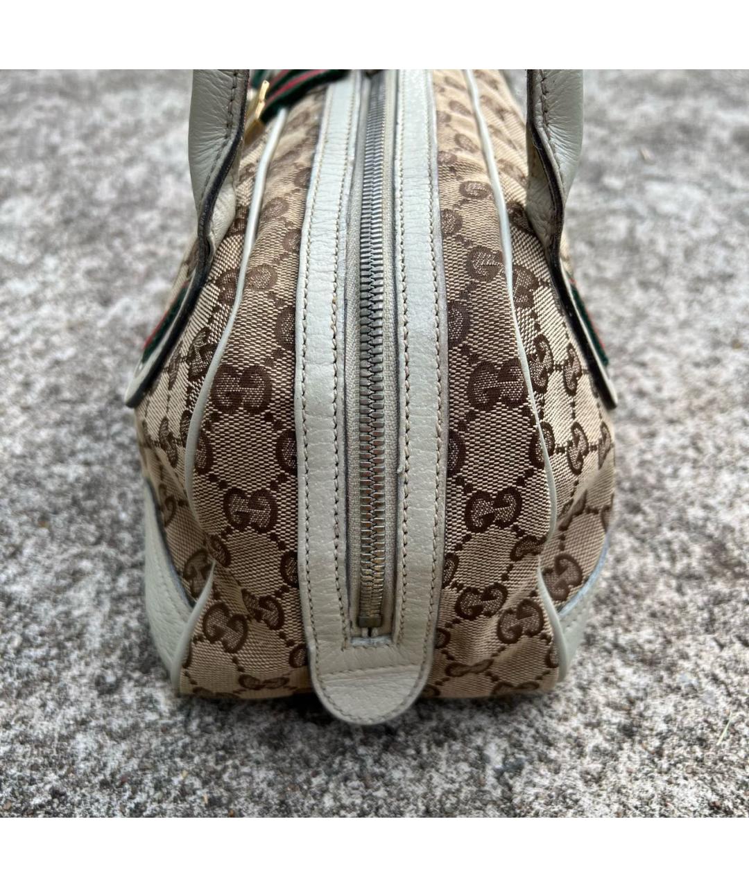 GUCCI Бежевая сумка с короткими ручками, фото 5