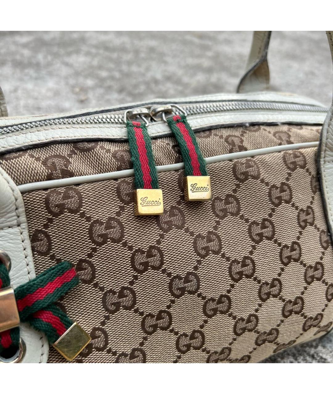 GUCCI Бежевая сумка с короткими ручками, фото 4