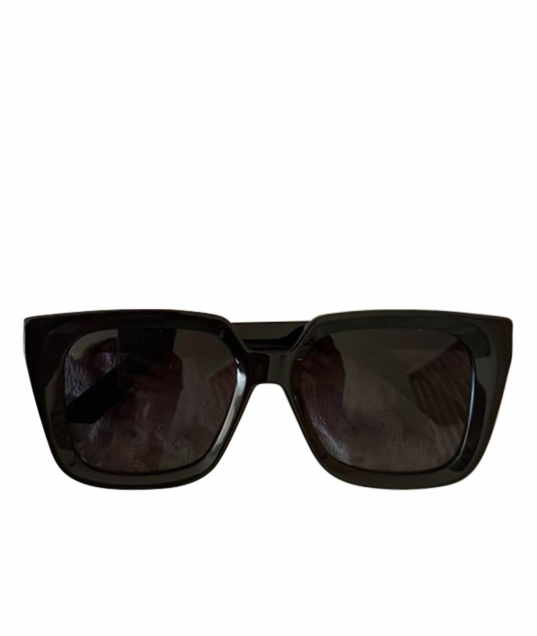 CHRISTIAN DIOR Черные пластиковые солнцезащитные очки, фото 1