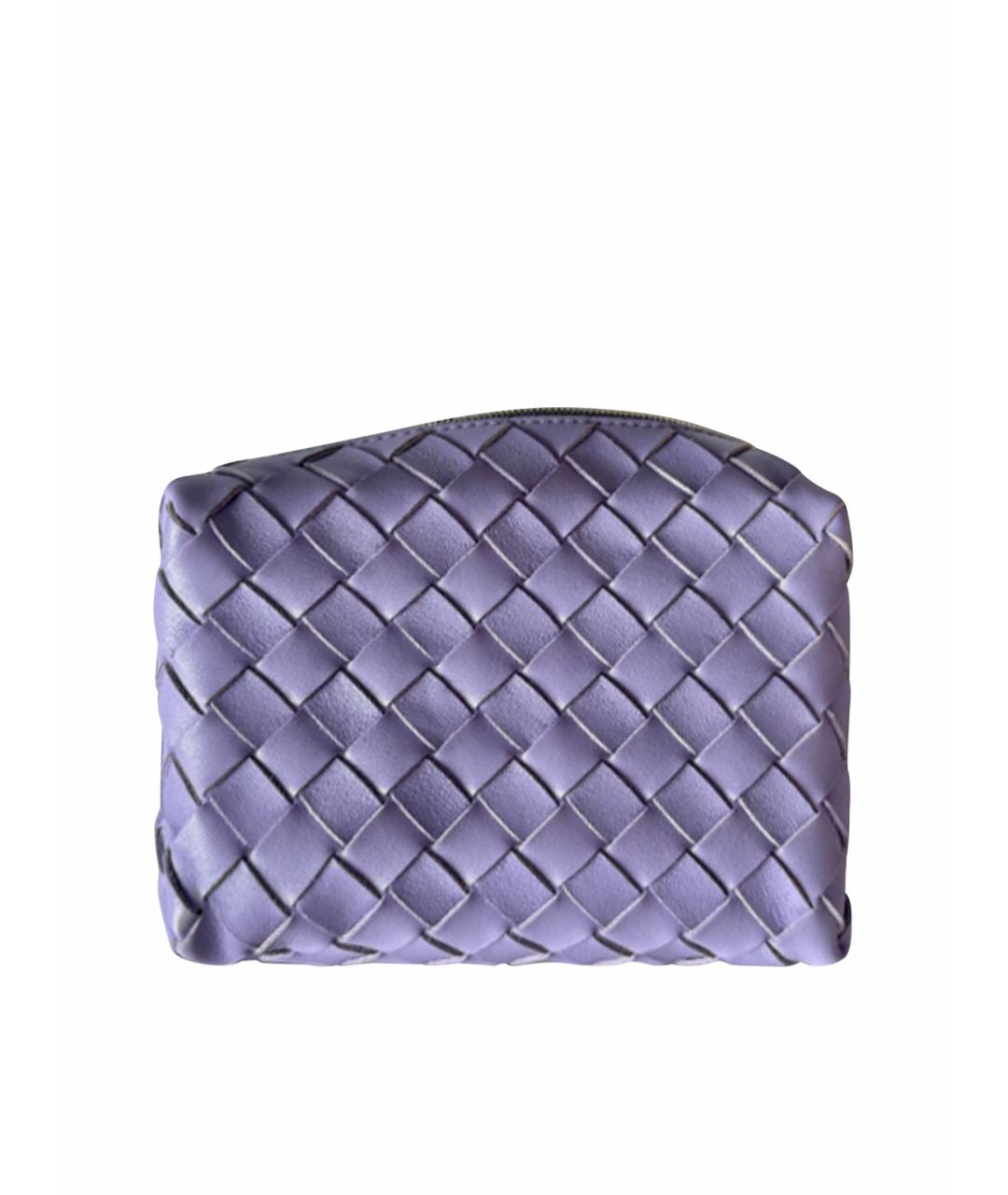 BOTTEGA VENETA Фиолетовая кожаная сумка через плечо, фото 8