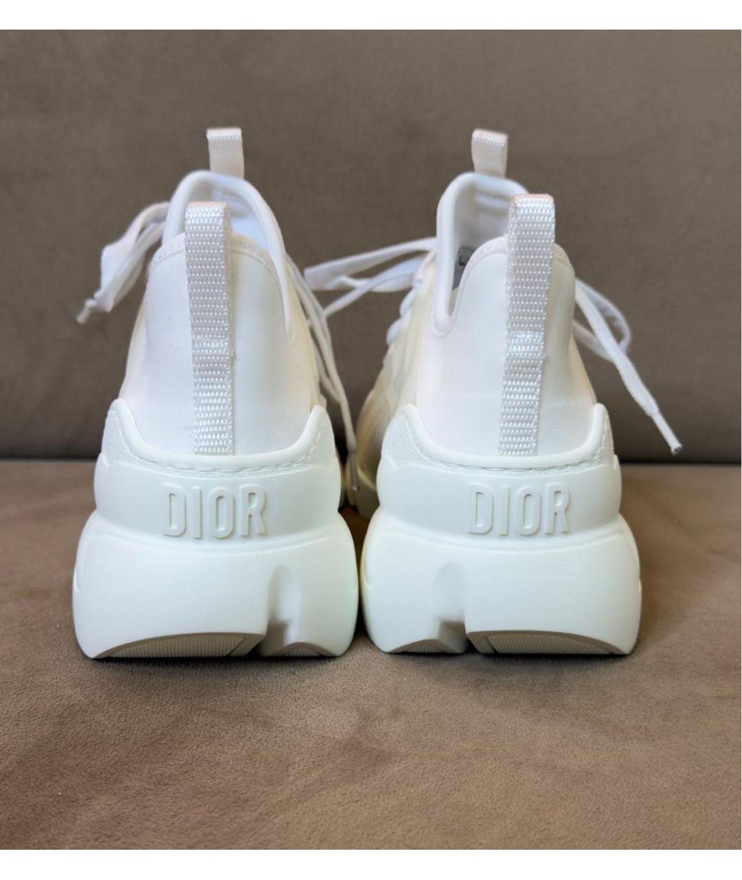 CHRISTIAN DIOR Белые текстильные кроссовки, фото 4