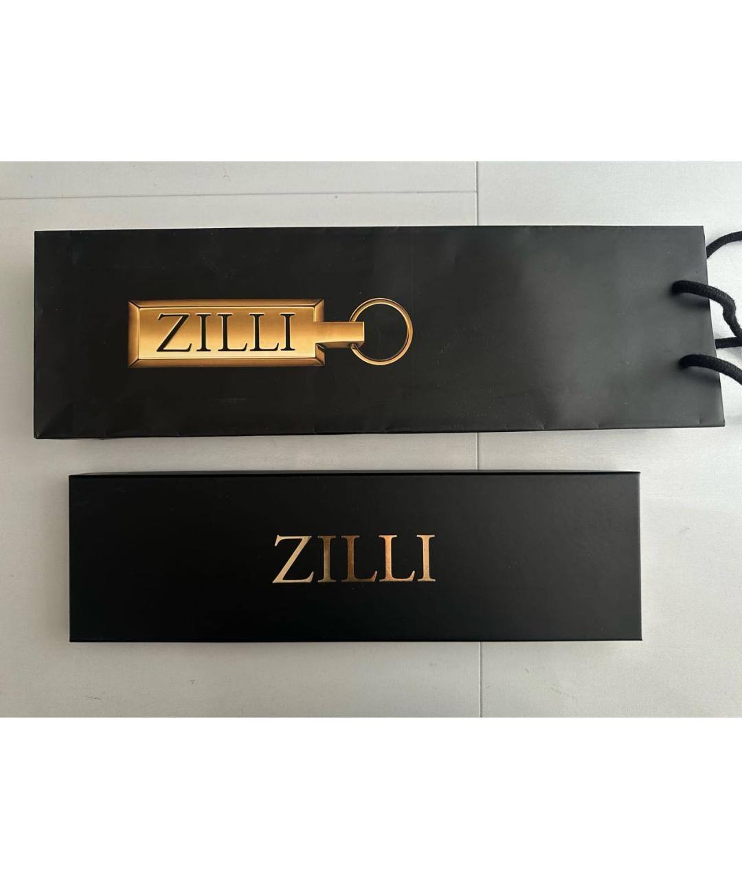 ZILLI Темно-синий шелковый галстук, фото 4