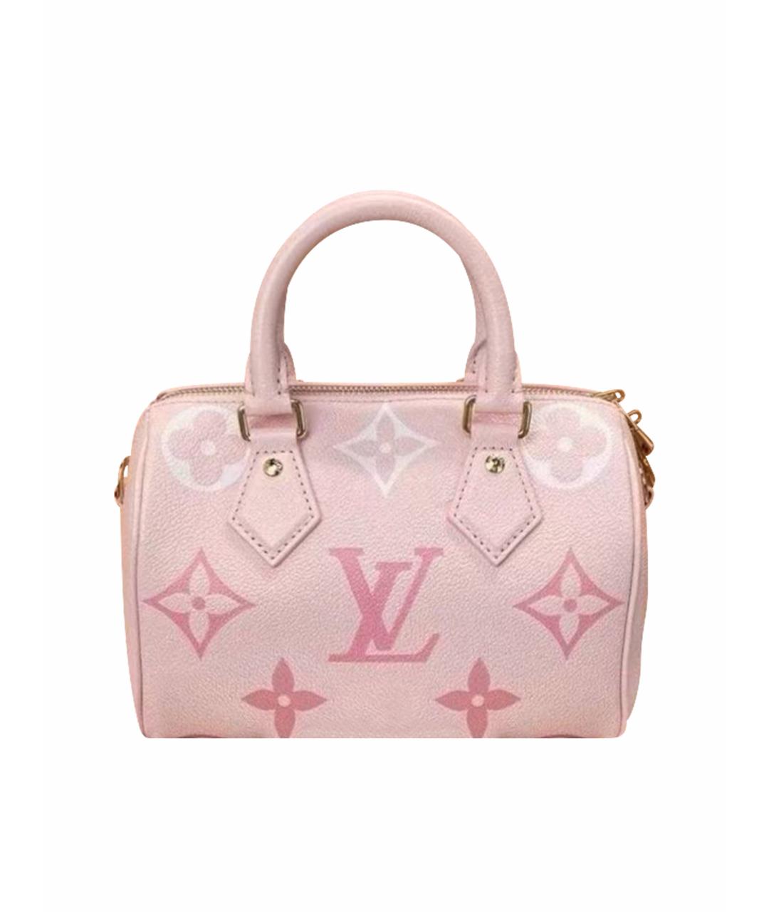 LOUIS VUITTON Розовая кожаная сумка с короткими ручками, фото 1