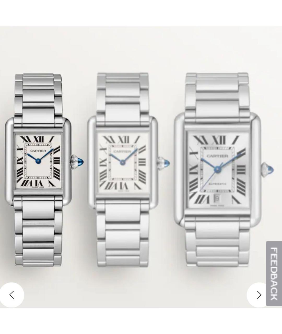 CARTIER Серебряные часы, фото 6