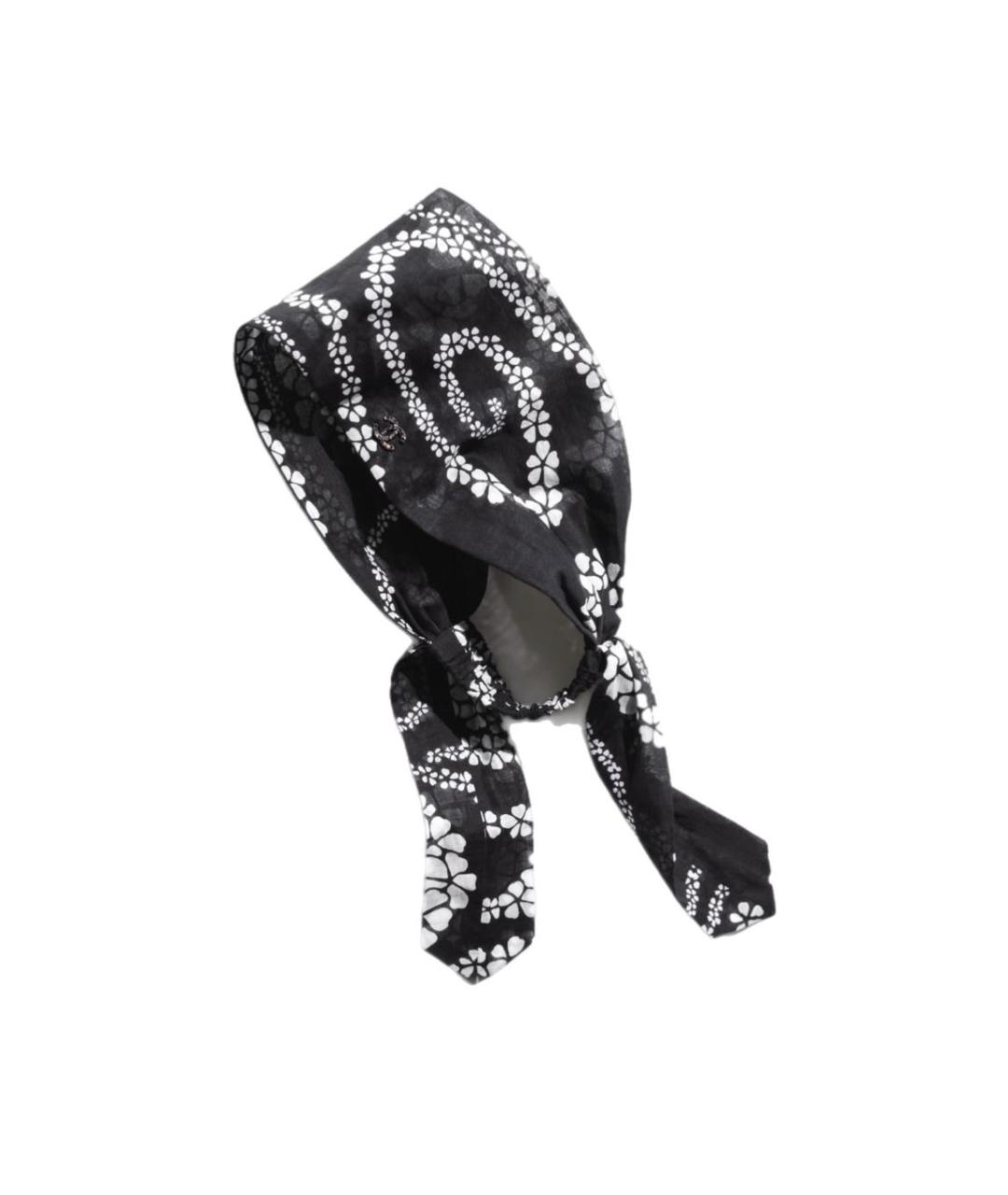 CHANEL Черная повязка на голову, фото 1