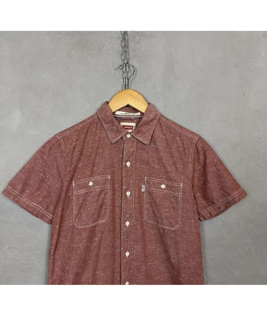LEVI'S Коралловая хлопковая кэжуал рубашка, фото 3