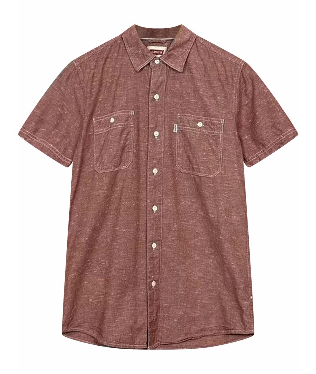 LEVI'S Коралловая хлопковая кэжуал рубашка, фото 1