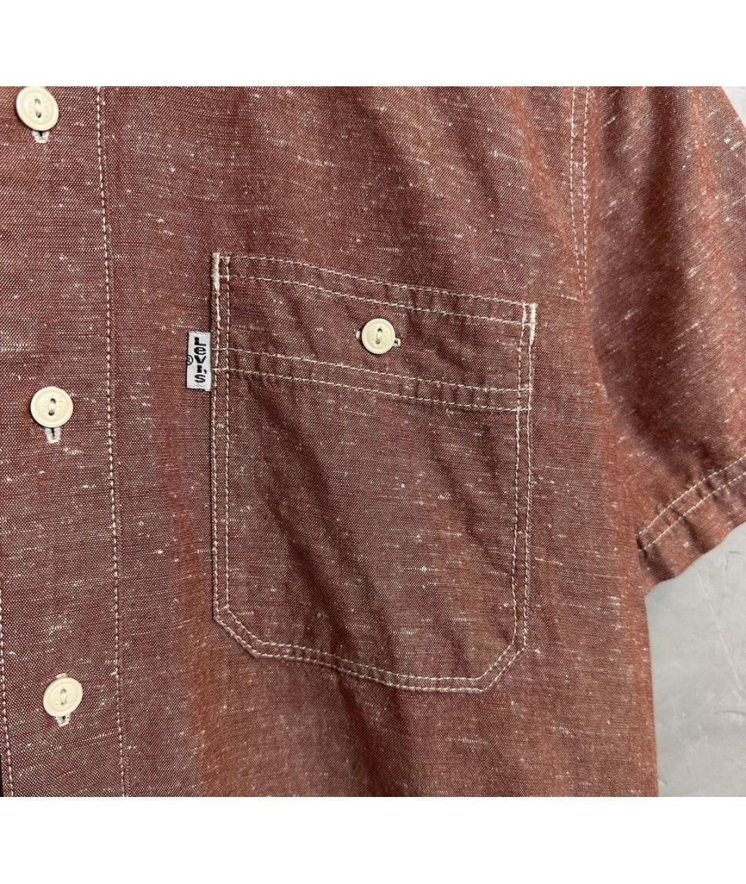 LEVI'S Коралловая хлопковая кэжуал рубашка, фото 2