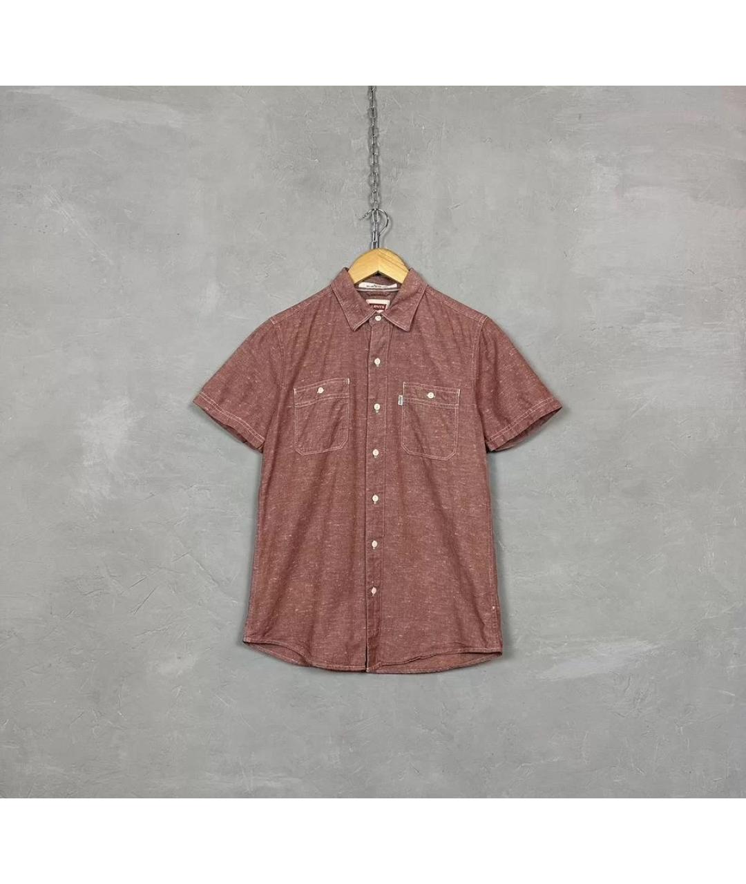 LEVI'S Коралловая хлопковая кэжуал рубашка, фото 7