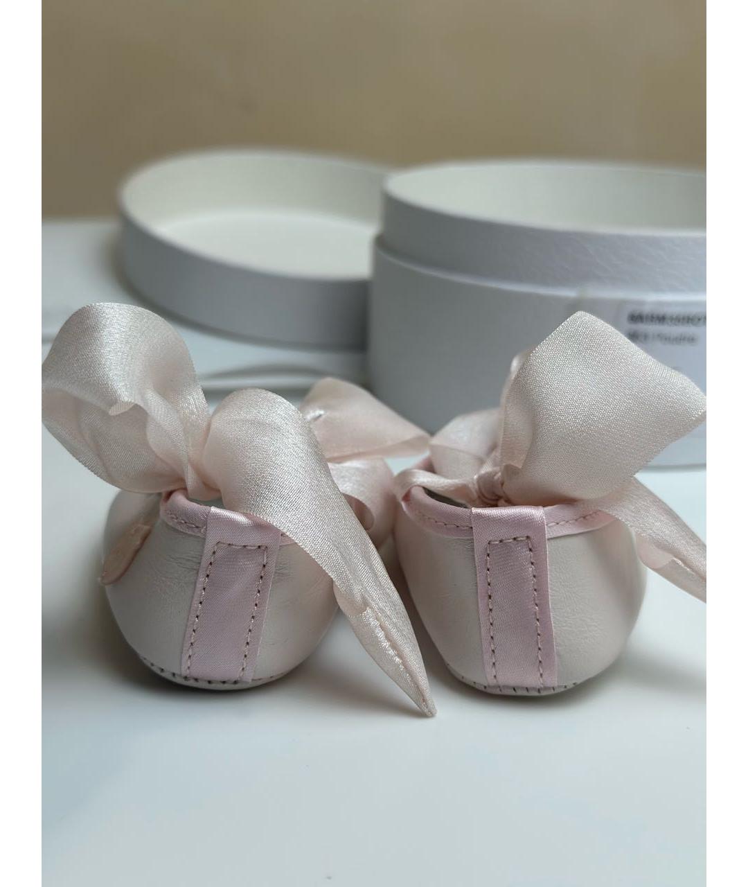 BABY DIOR Кожаные пинетки, фото 3