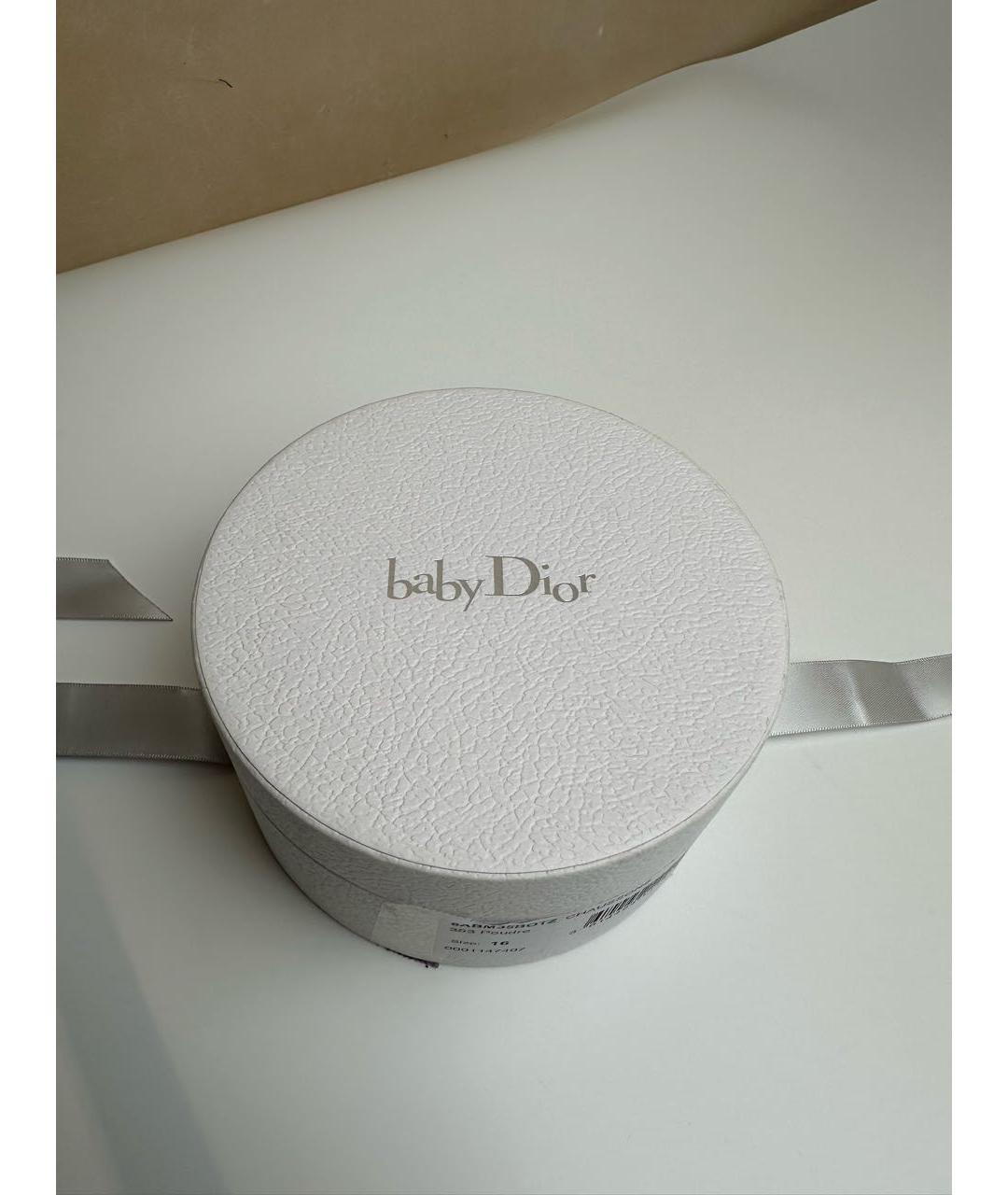 BABY DIOR Кожаные пинетки, фото 5