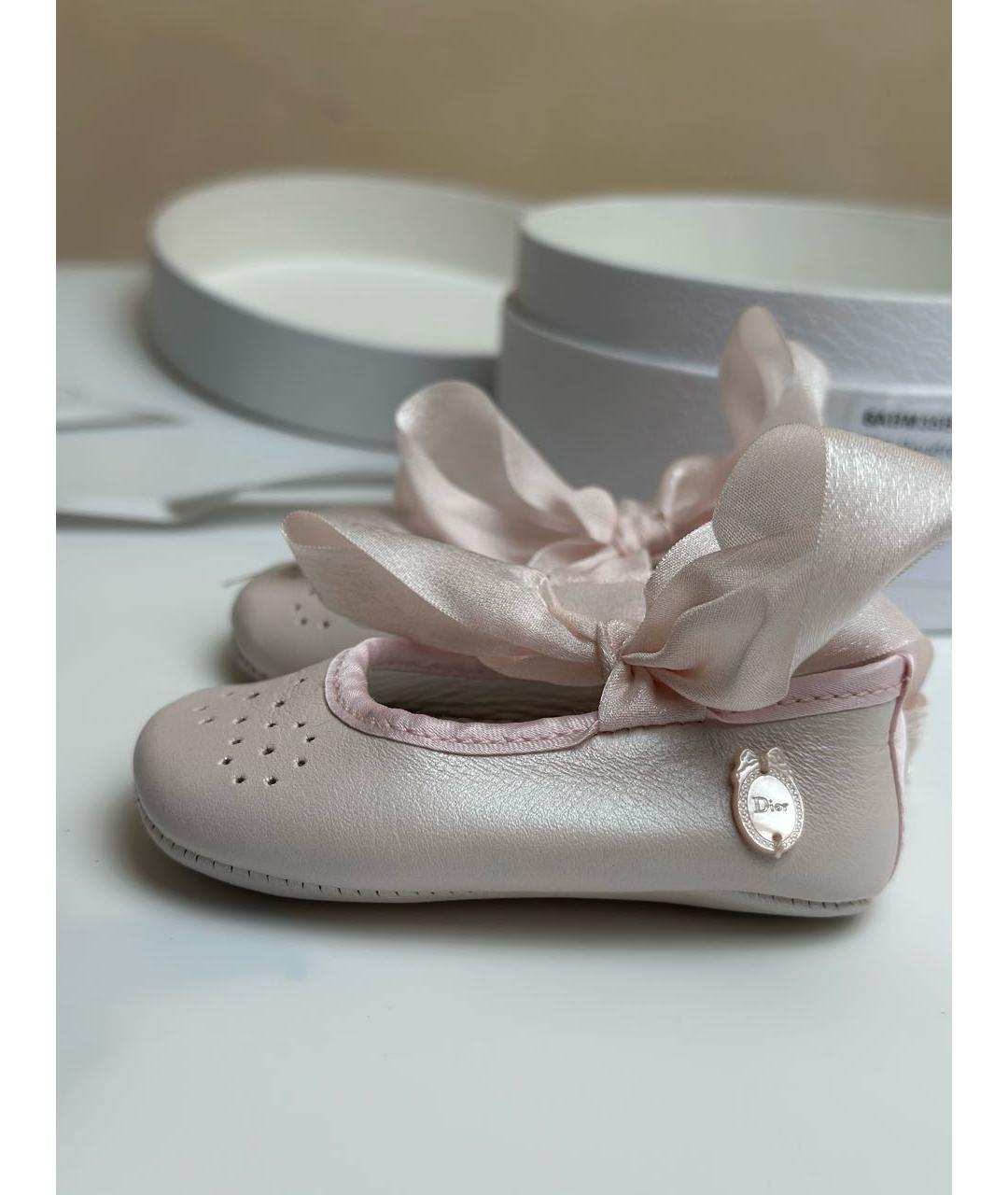 BABY DIOR Кожаные пинетки, фото 7