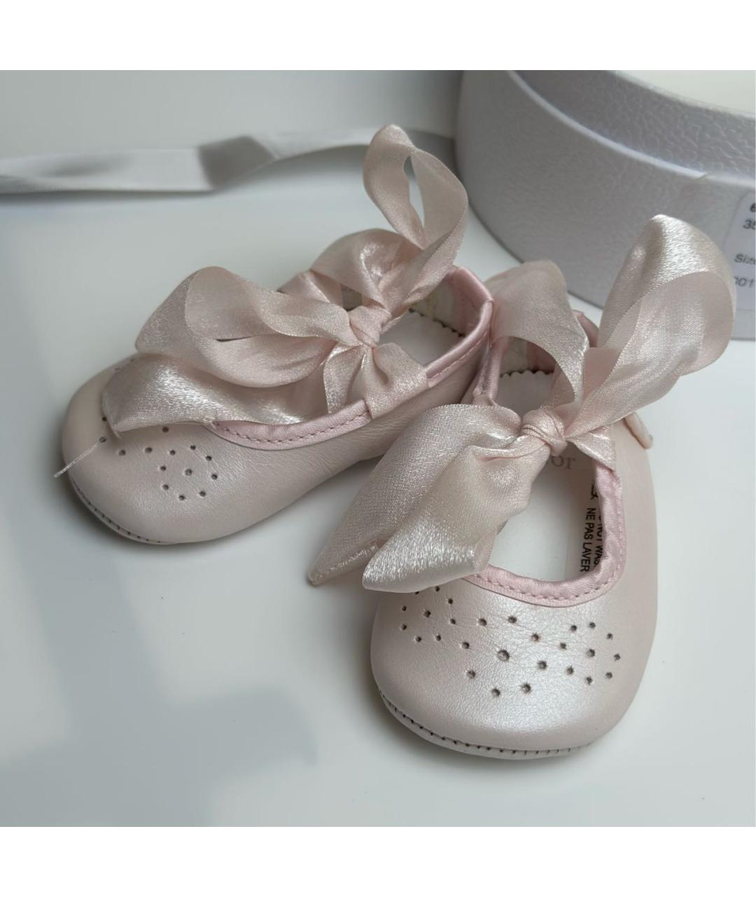 BABY DIOR Кожаные пинетки, фото 2