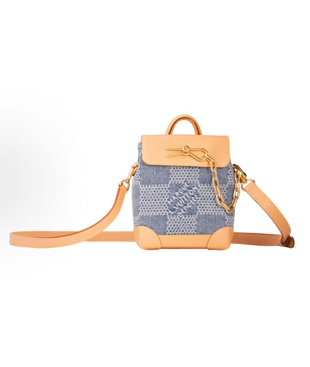 LOUIS VUITTON Голубая сумка на плечо, фото 5