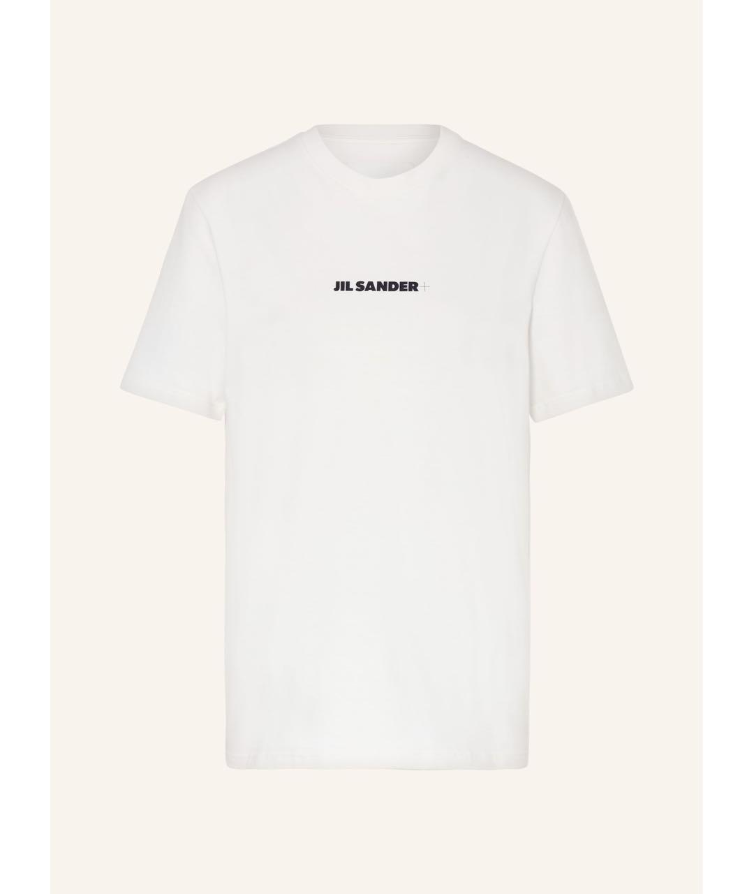 JIL SANDER Белая хлопковая футболка, фото 8