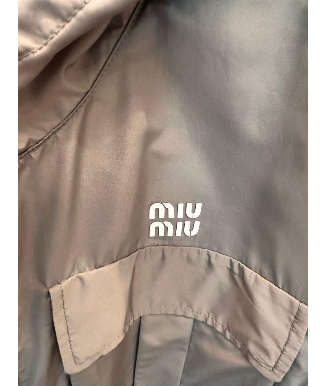 MIU MIU Серая куртка, фото 5