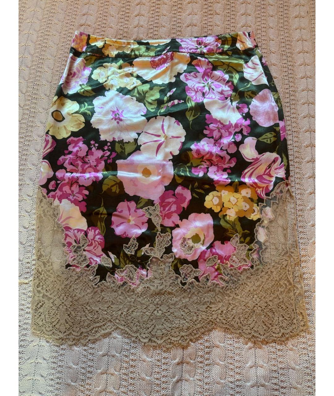 RED VALENTINO Мульти вискозная юбка миди, фото 6