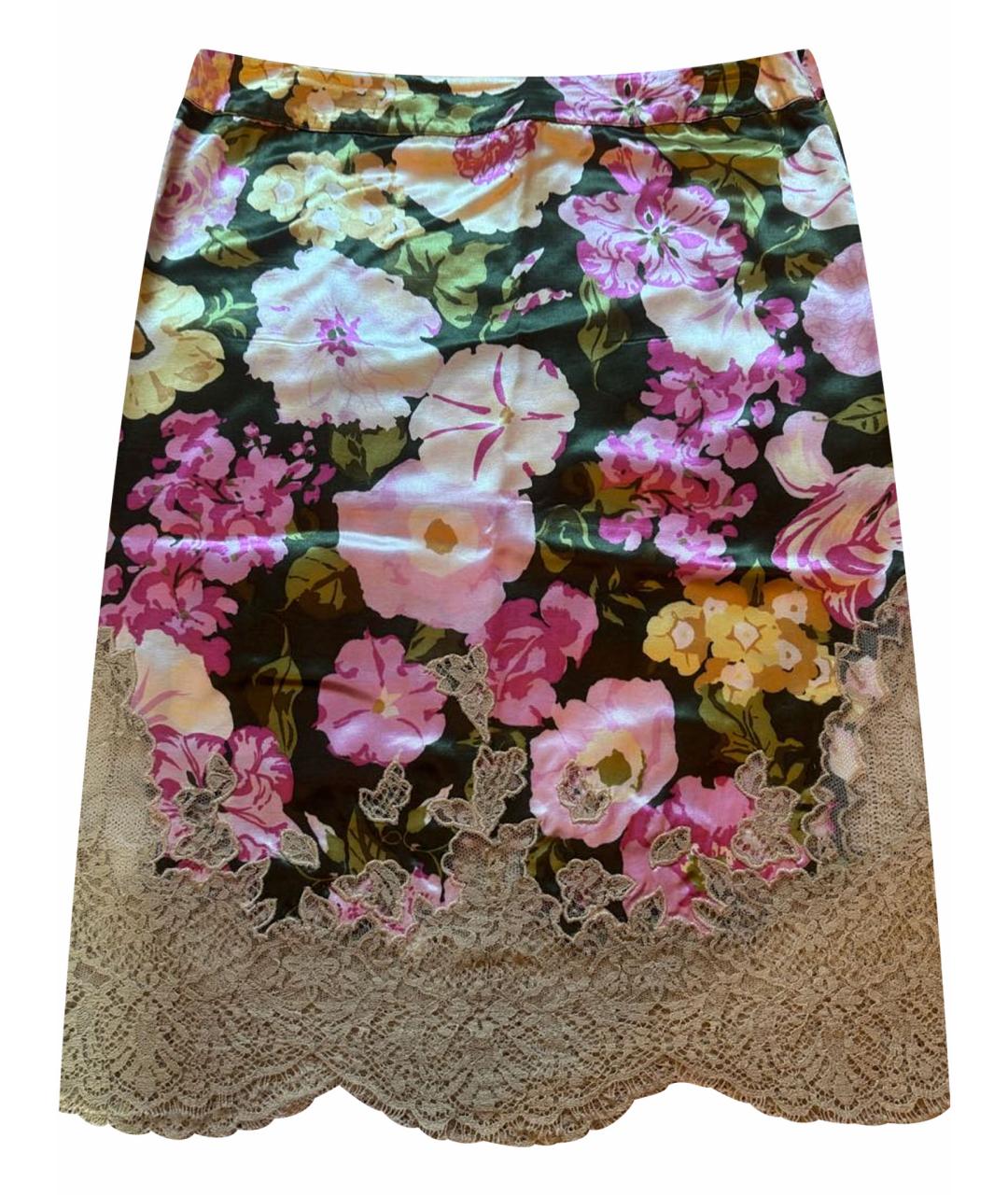 RED VALENTINO Мульти вискозная юбка миди, фото 1