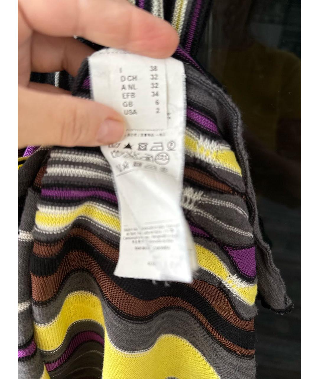 M MISSONI Мульти хлопковое повседневное платье, фото 5