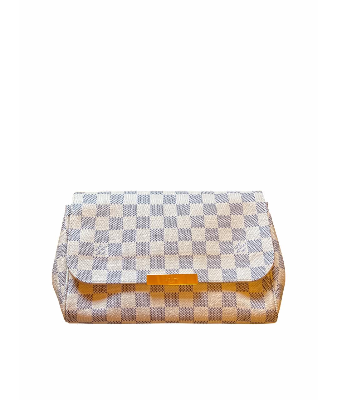 LOUIS VUITTON Белая кожаная сумка через плечо, фото 1