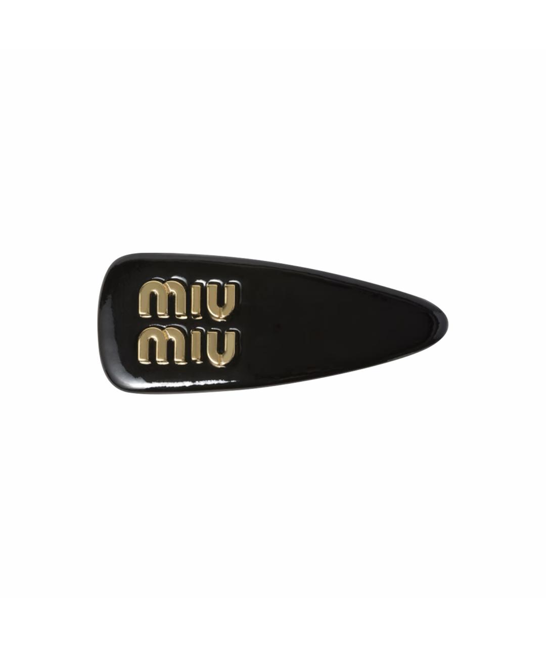 MIU MIU Черная заколка, фото 1