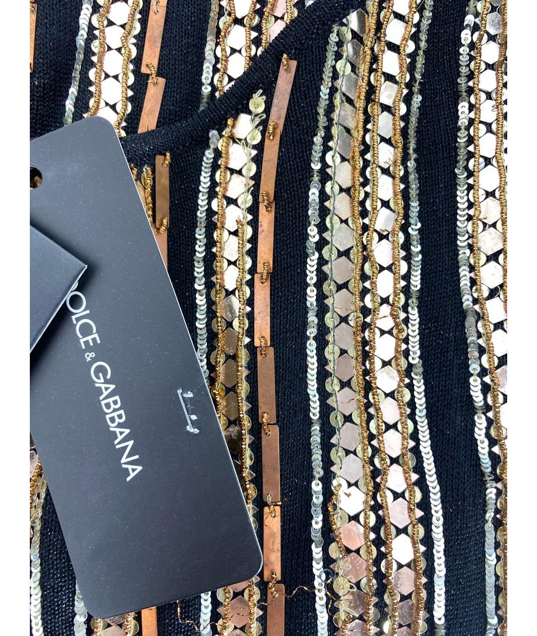 DOLCE&GABBANA Золотое коктейльное платье, фото 8