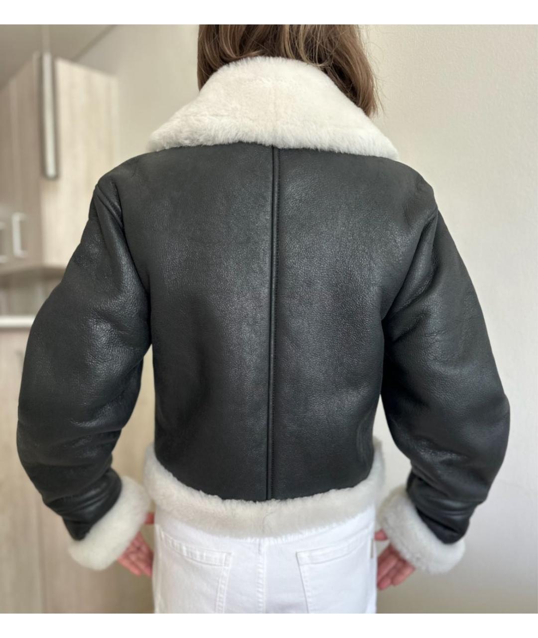 LOEWE Черная кожаная куртка, фото 2