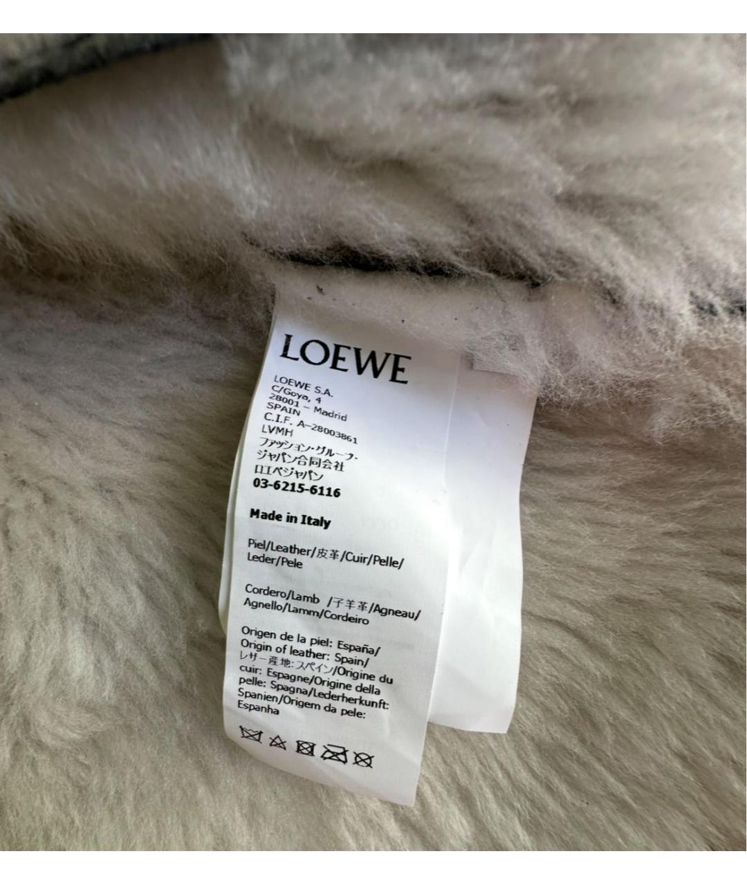 LOEWE Черная кожаная куртка, фото 7