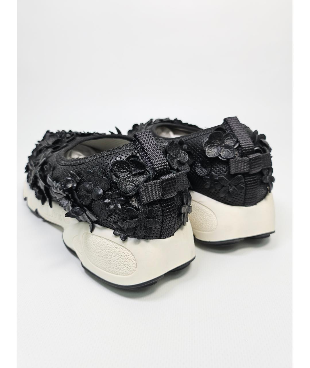 CHRISTIAN DIOR Черные кожаные слипоны, фото 4