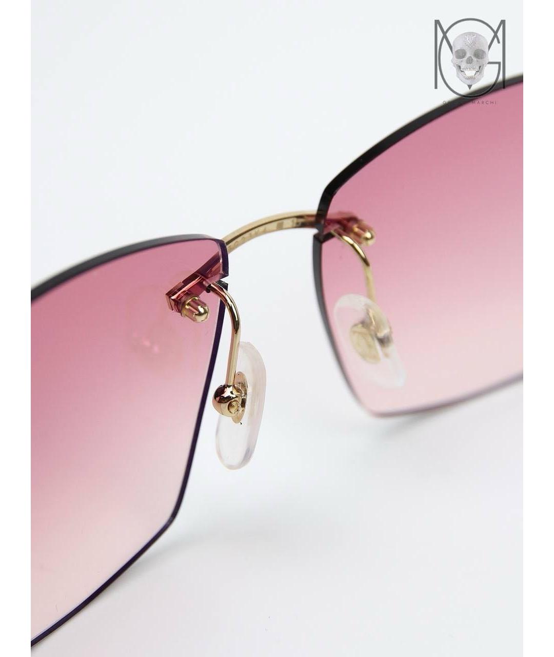 CARTIER Красные деревянные солнцезащитные очки, фото 6