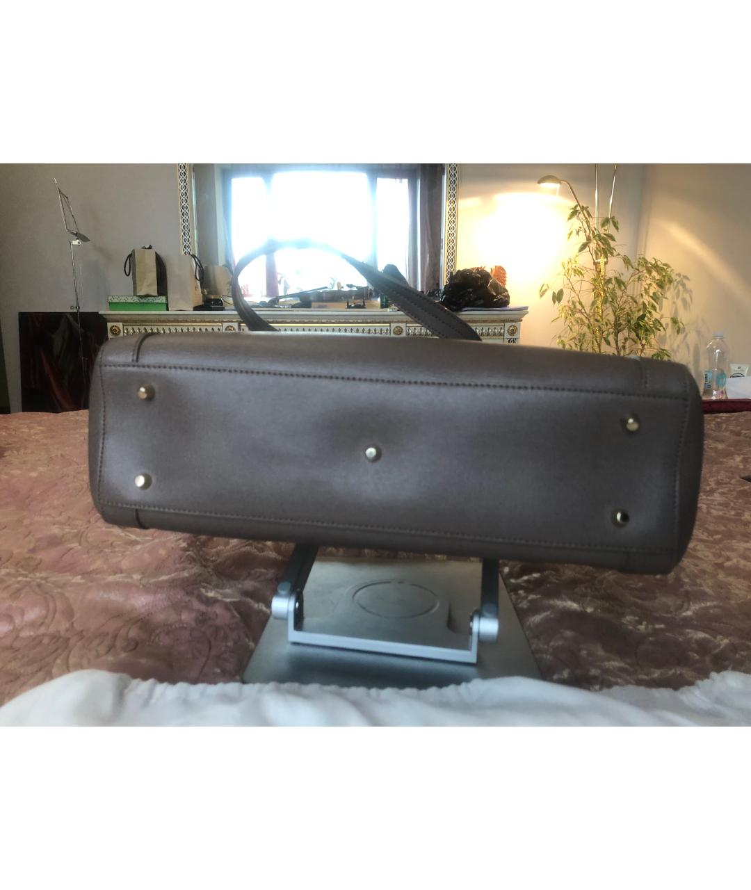 FURLA Бежевая кожаная сумка тоут, фото 3