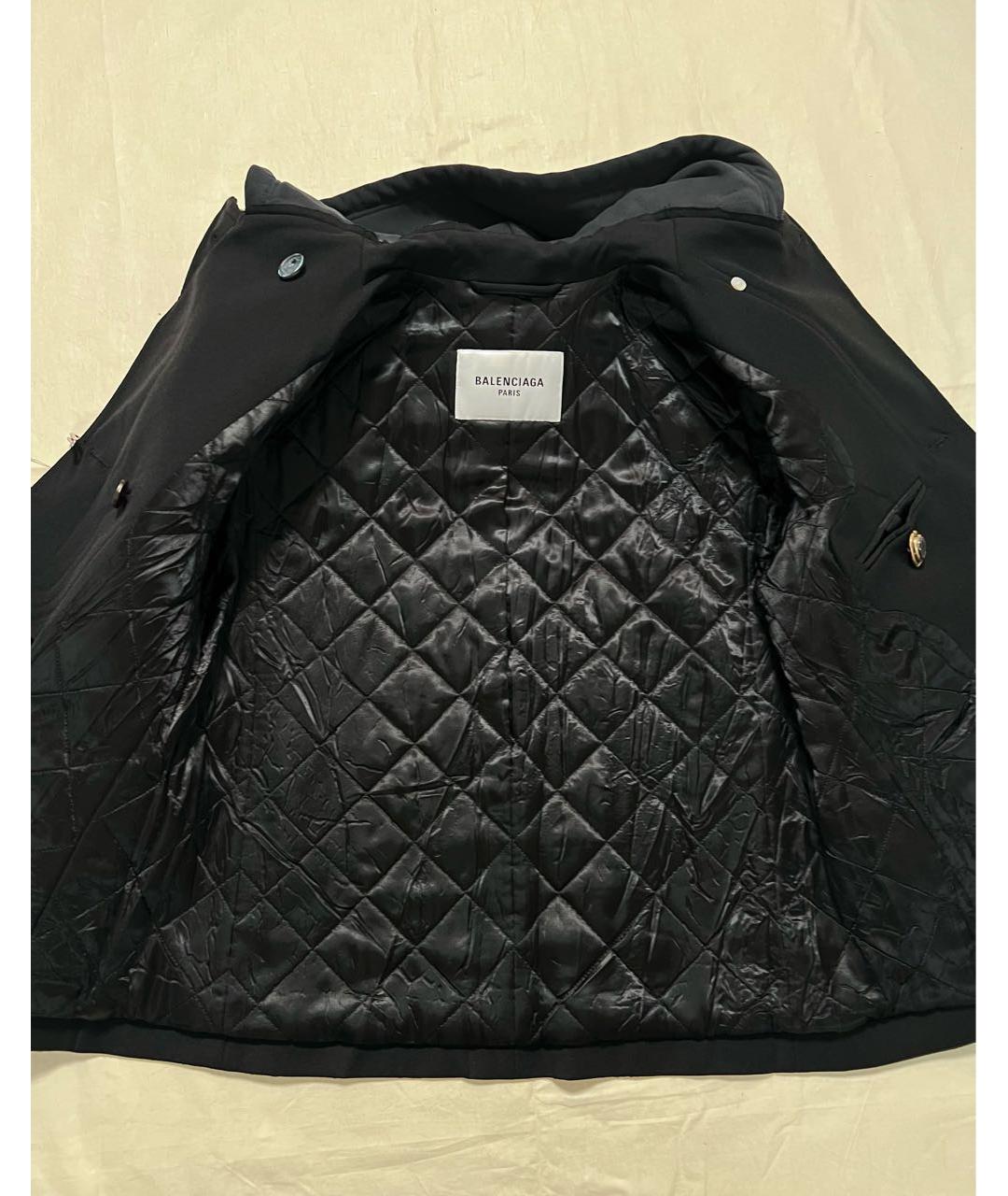 BALENCIAGA Черная шерстяная куртка, фото 3