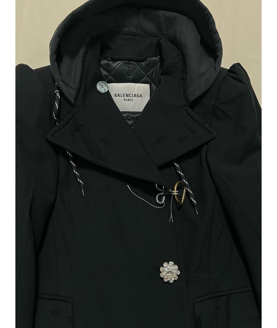 BALENCIAGA Черная шерстяная куртка, фото 4