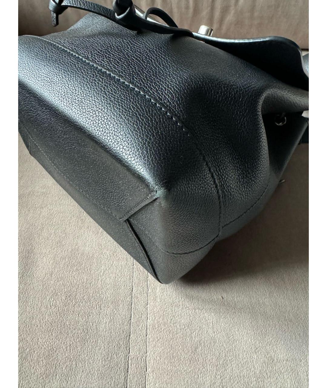LOUIS VUITTON Черный кожаный рюкзак, фото 6