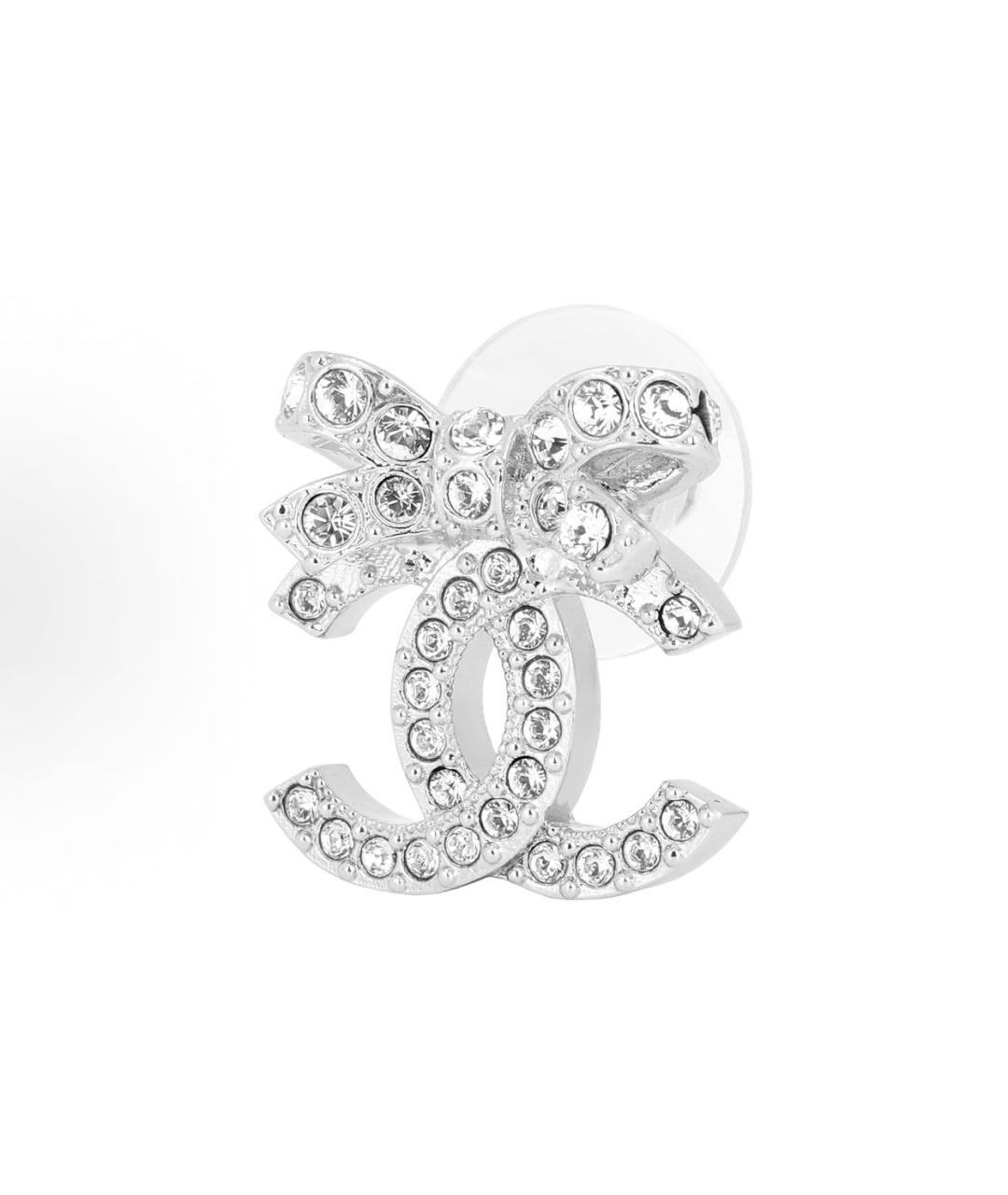 CHANEL Серебряные серьги, фото 2