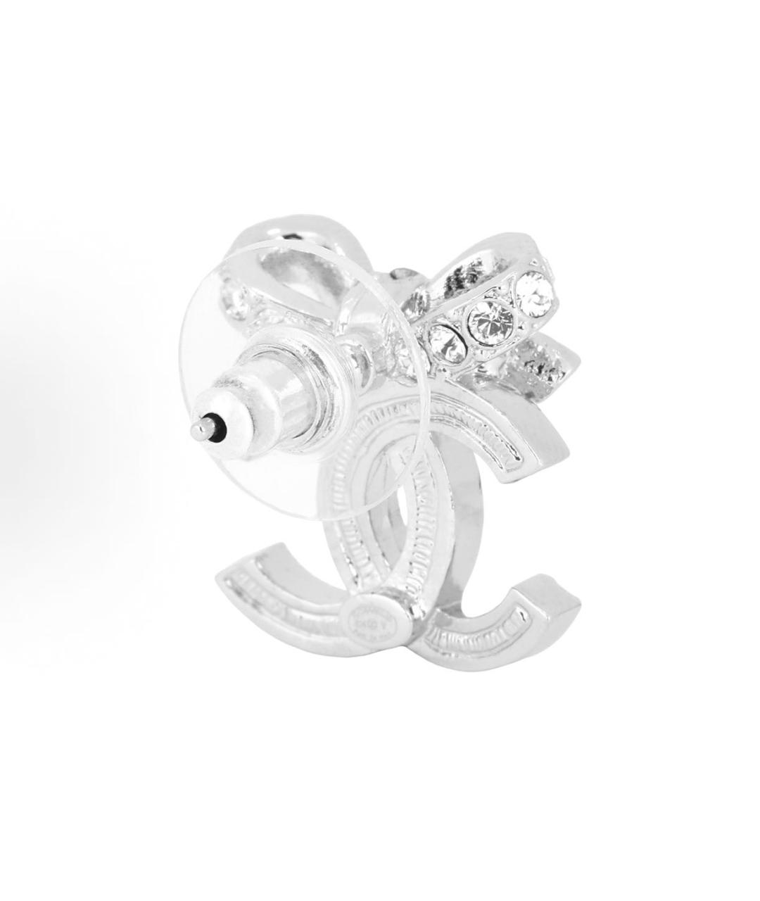 CHANEL Серебряные серьги, фото 3