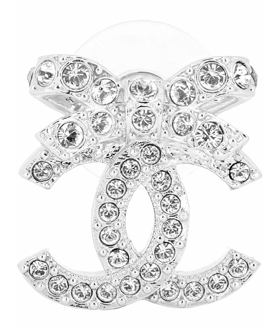 CHANEL Серебряные серьги, фото 1