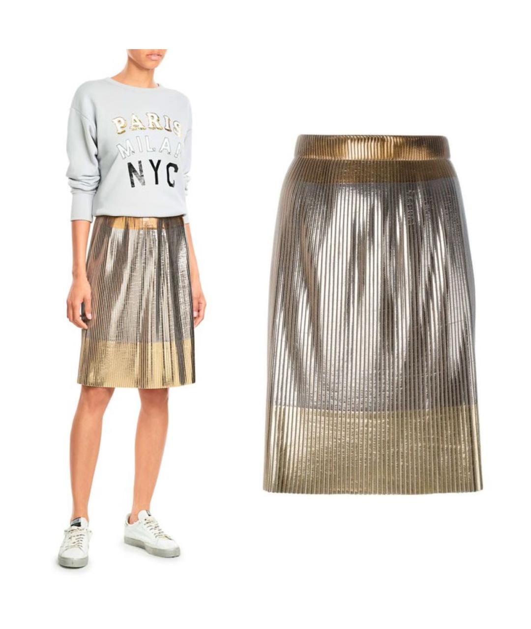 GOLDEN GOOSE DELUXE BRAND Полиэстеровая юбка миди, фото 2