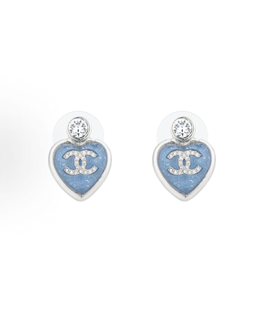 CHANEL Голубые серьги, фото 5