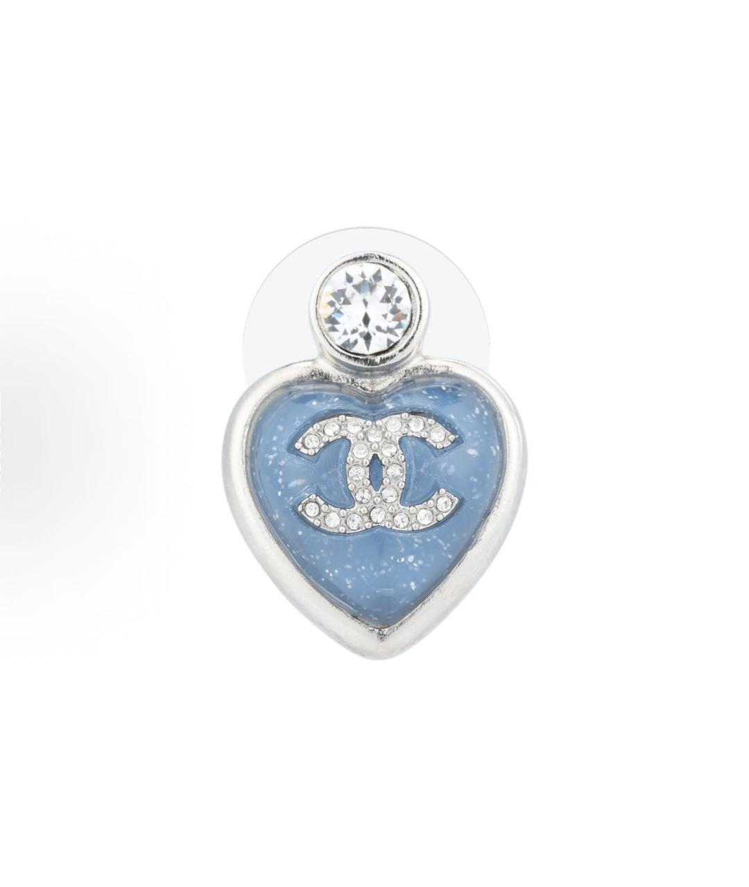 CHANEL Голубые серьги, фото 2
