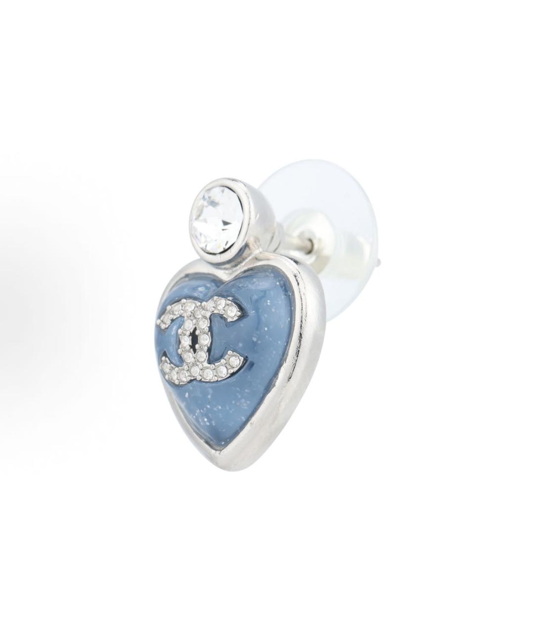 CHANEL Голубые серьги, фото 3